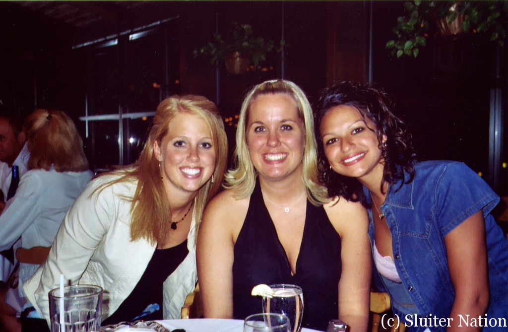 Sisters at the rehersal dinner